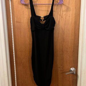 Size XL - Kiwi - Black Slinky Dress